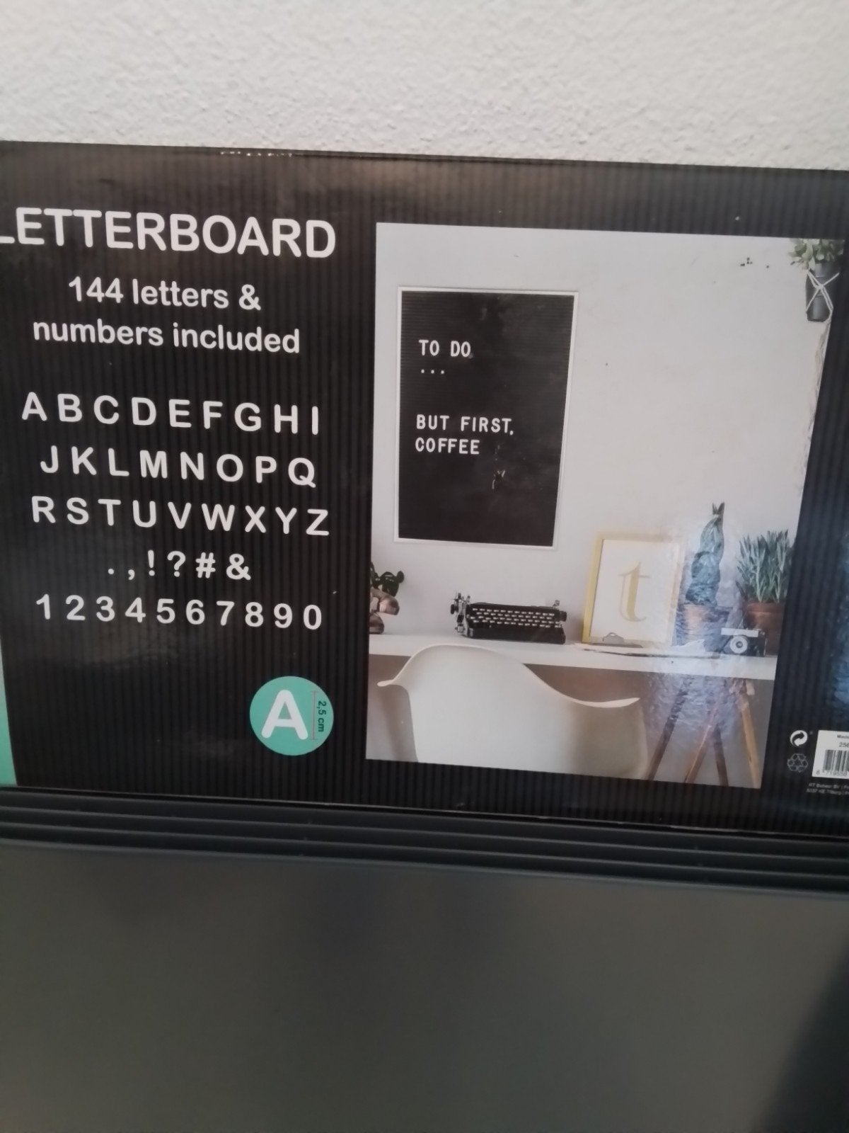 Letterbord met letters en cijfers - Maak je eigen tekst 5 eu, Ophalen of Verzenden, Gebruikt