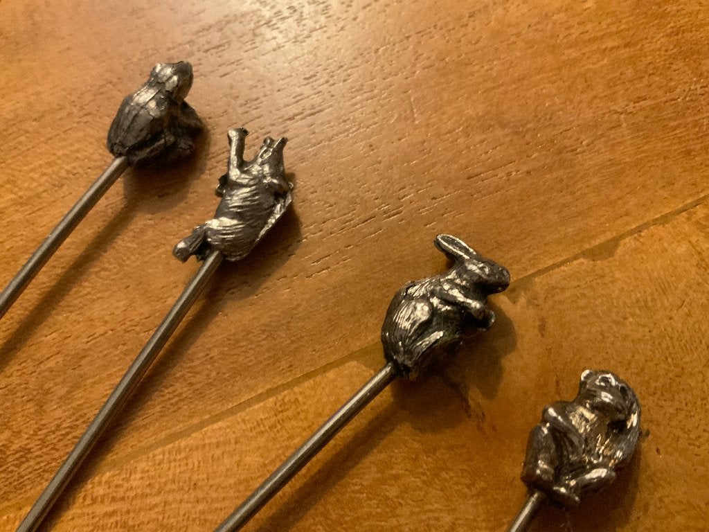 Verzilverde cocktailprikkers, Ophalen of Verzenden, Huis en Inrichting