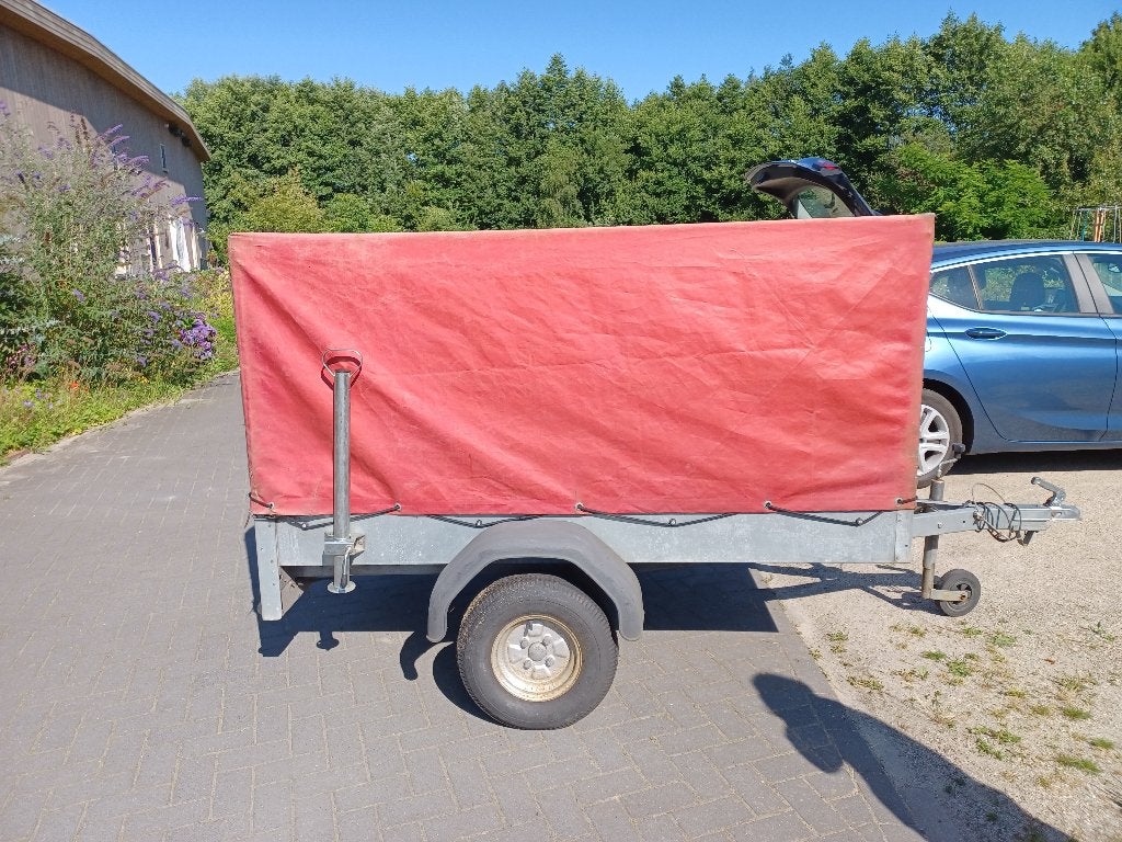 aanhanger met huif, Ophalen, Gebruikt