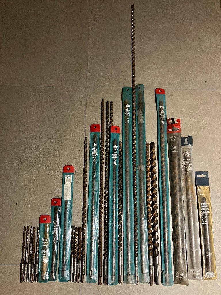 27 x Professionele SDS Plus Betonboren - 70% !!, Ophalen of Verzenden, Gebruikt, Overige typen