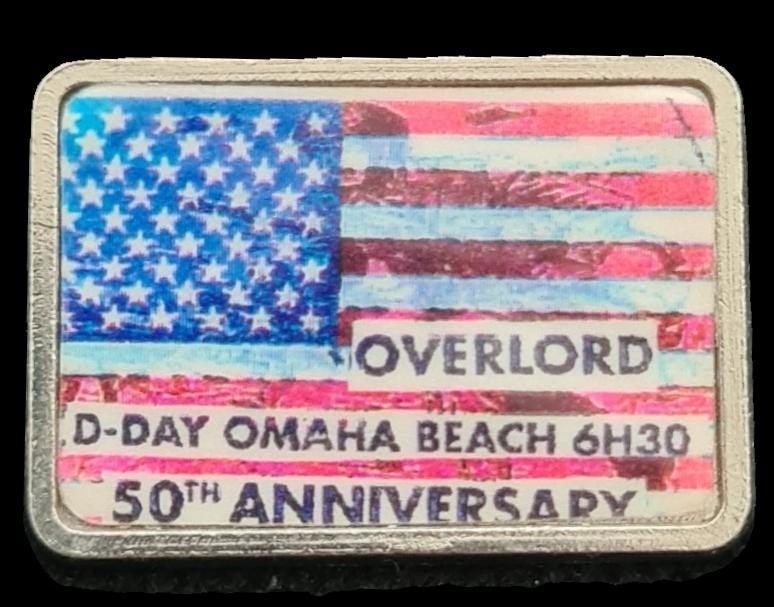 Overlord D-Day Omaha Beach 50th Ann. pin, Verzenden, Nieuw, Stad of Land, Speldje of Pin