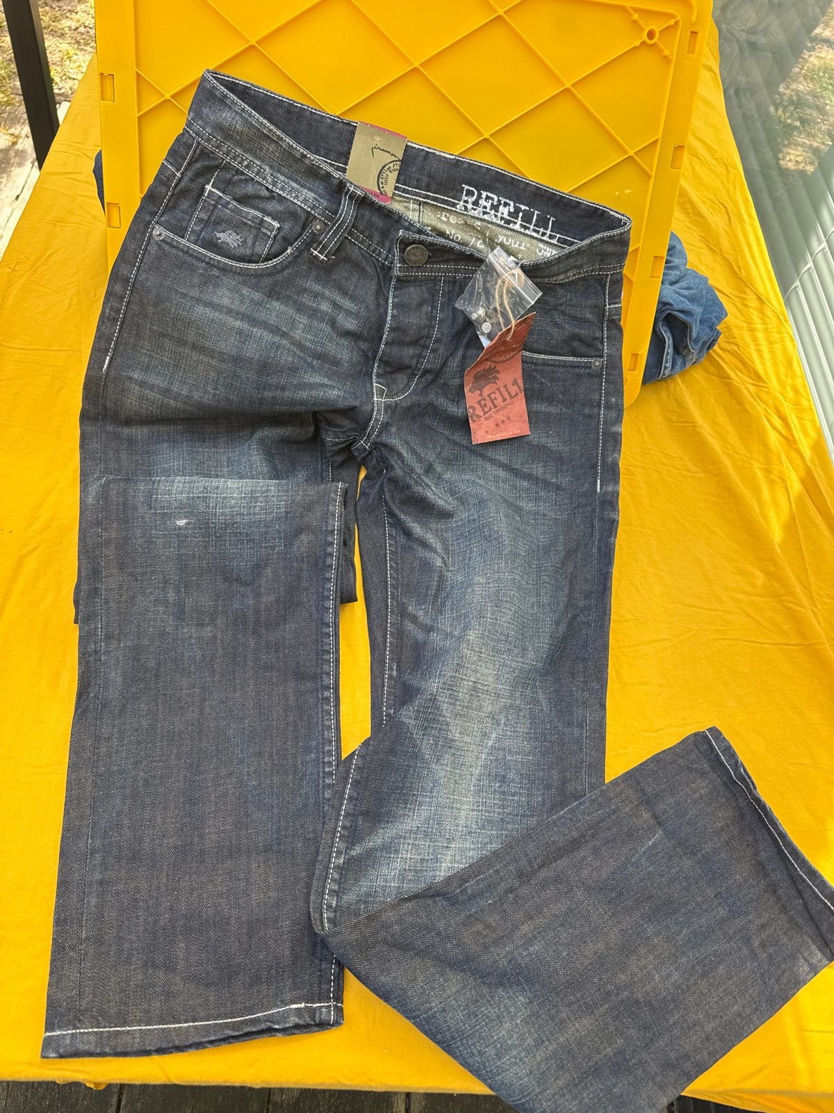 Refill Jeans - Maat 27x32 - Nieuw met kaartjes, Ophalen of Verzenden, Nieuw, Blauw, W32 (confectie 46) of kleiner