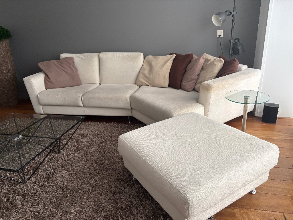 Hoekbank incl. Hocker, Ophalen, Gebruikt, 125 tot 150 cm, Design