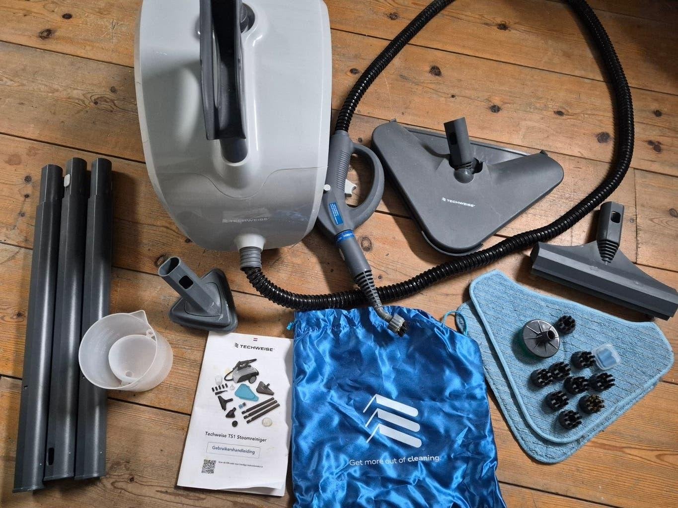 Techweise TS1 Stoomreiniger met accessoires, Ophalen of Verzenden, Gebruikt