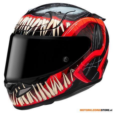 HJC RPHA 12 Venom 3 Marvel Integraalhelm, Rood-Zwart, Motoren, Ophalen of Verzenden, Nieuw met kaartje
