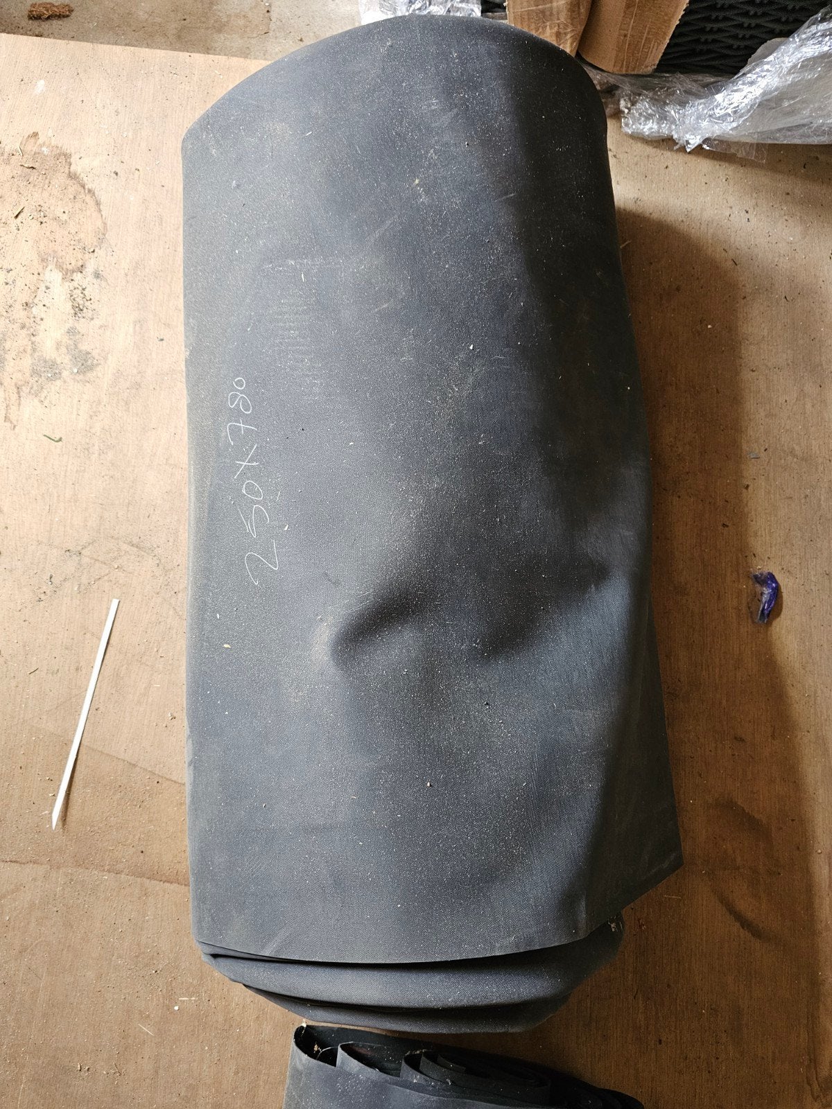 epdm 250x780, Doe-het-zelf en Verbouw, Ophalen, Overige materialen, Zwart, Overige typen