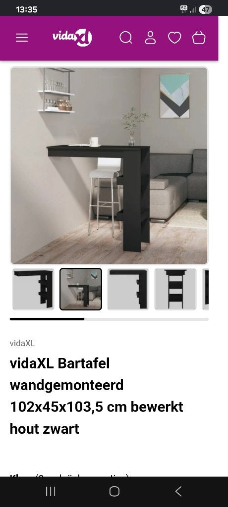 Bartafel, Ophalen, Minder dan 50 cm, 100 tot 150 cm, Nieuw