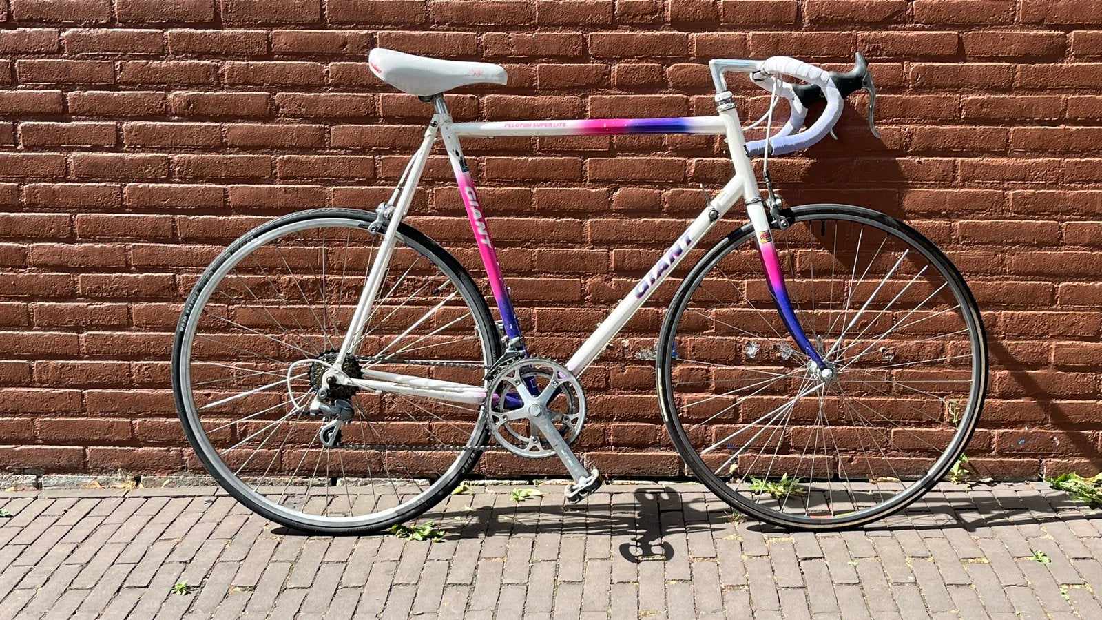 80s 90s Giant Peloton Super Lite racefiets vintage, Fietsen en Brommers, Ophalen, 28 inch, Gebruikt, Giant