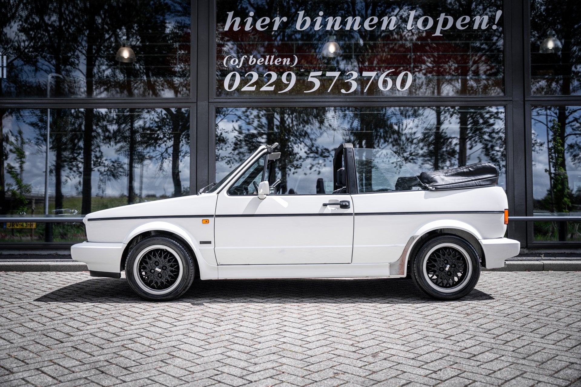 Volkswagen Golf Cabriolet 1.8 Quartett | Stuurbekrachtiging, Auto's, Voorwielaandrijving, Stof, Zwart, 4 cilinders