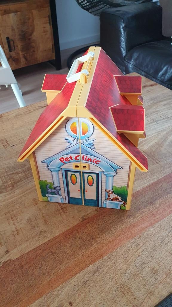 Playmobil pet clinic met toebehoren, Ophalen, Zo goed als nieuw, Poppenhuis