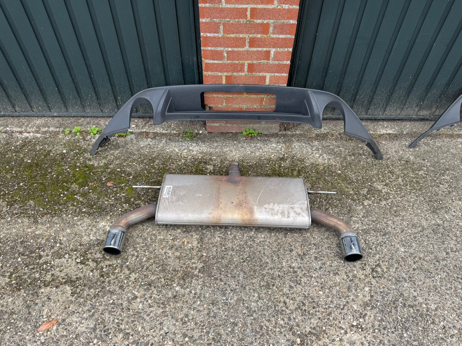 Volkswagen Golf 7 GTI einddemper en diffuser, Ophalen, Gebruikt, Volkswagen