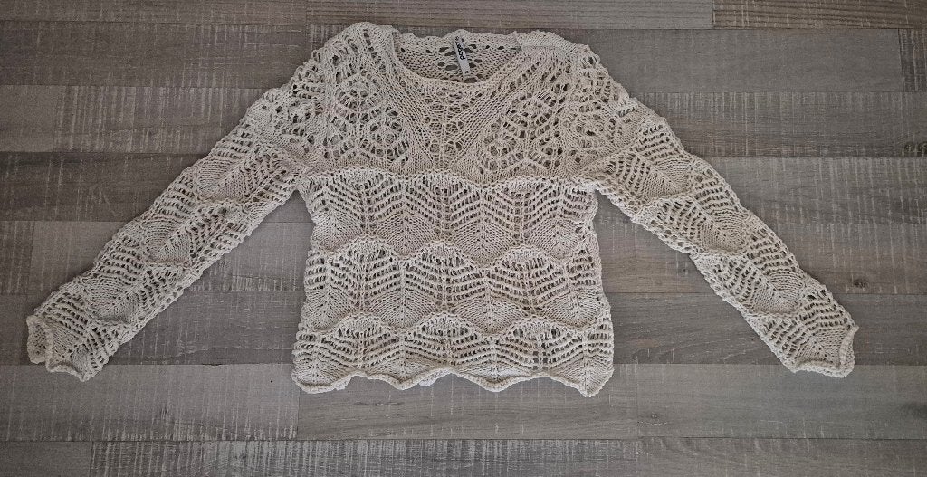 Nieuwe gehaakte trui, maat S, Kleding | Dames, Truien en Vesten, Wit, Nieuw, Ophalen of Verzenden, Maat 36 (S)