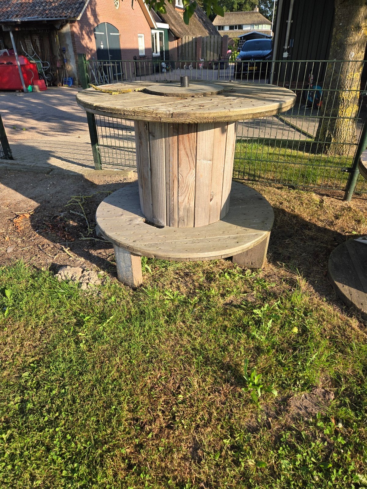 Stamtafel, Ophalen, Gebruikt, Rond, Hout