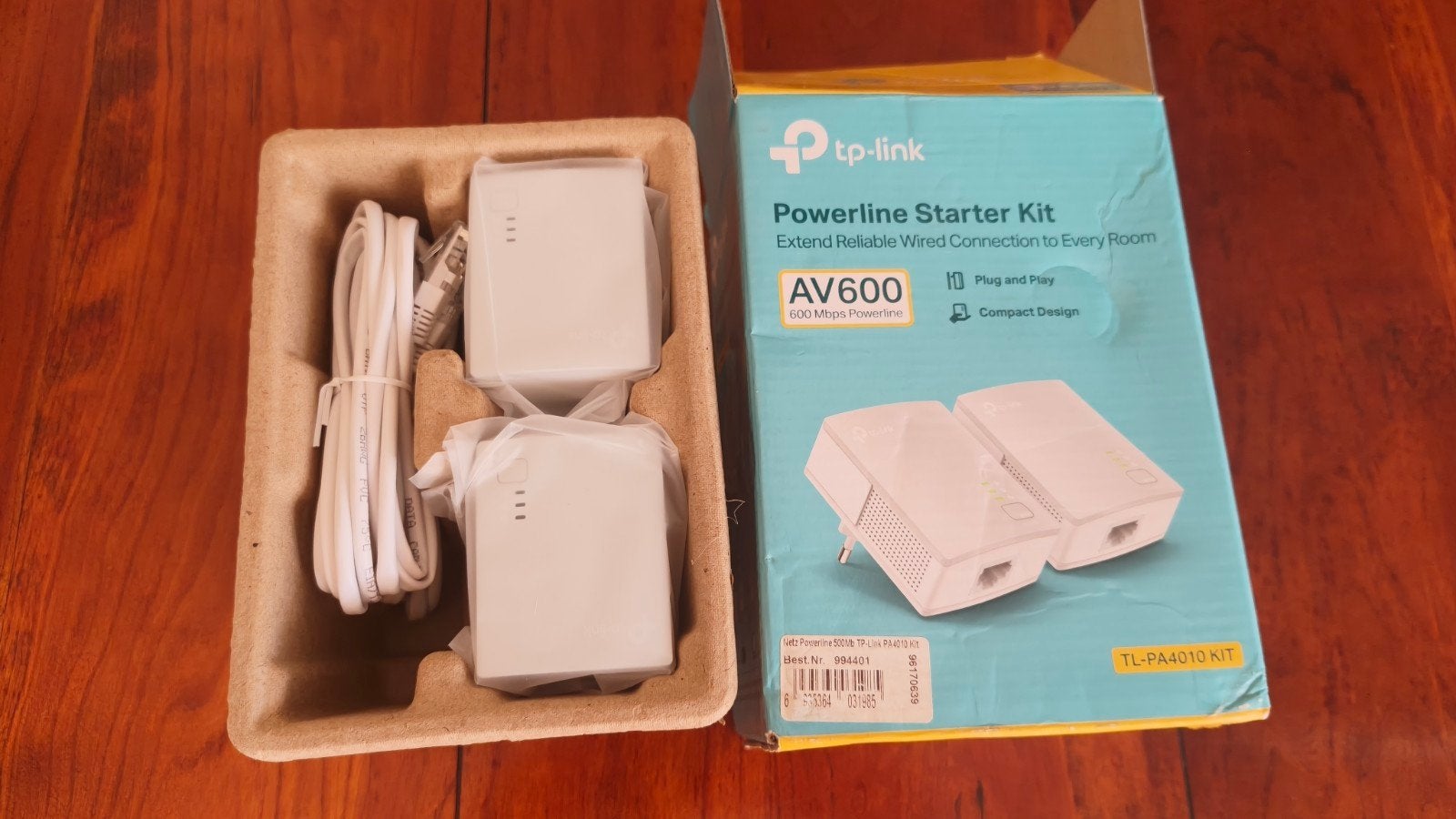 TP-Link Powerline Starter Kit AV600 (TL-PA4010 KIT), Computers en Software, Powerlines, Ophalen of Verzenden, Nieuw