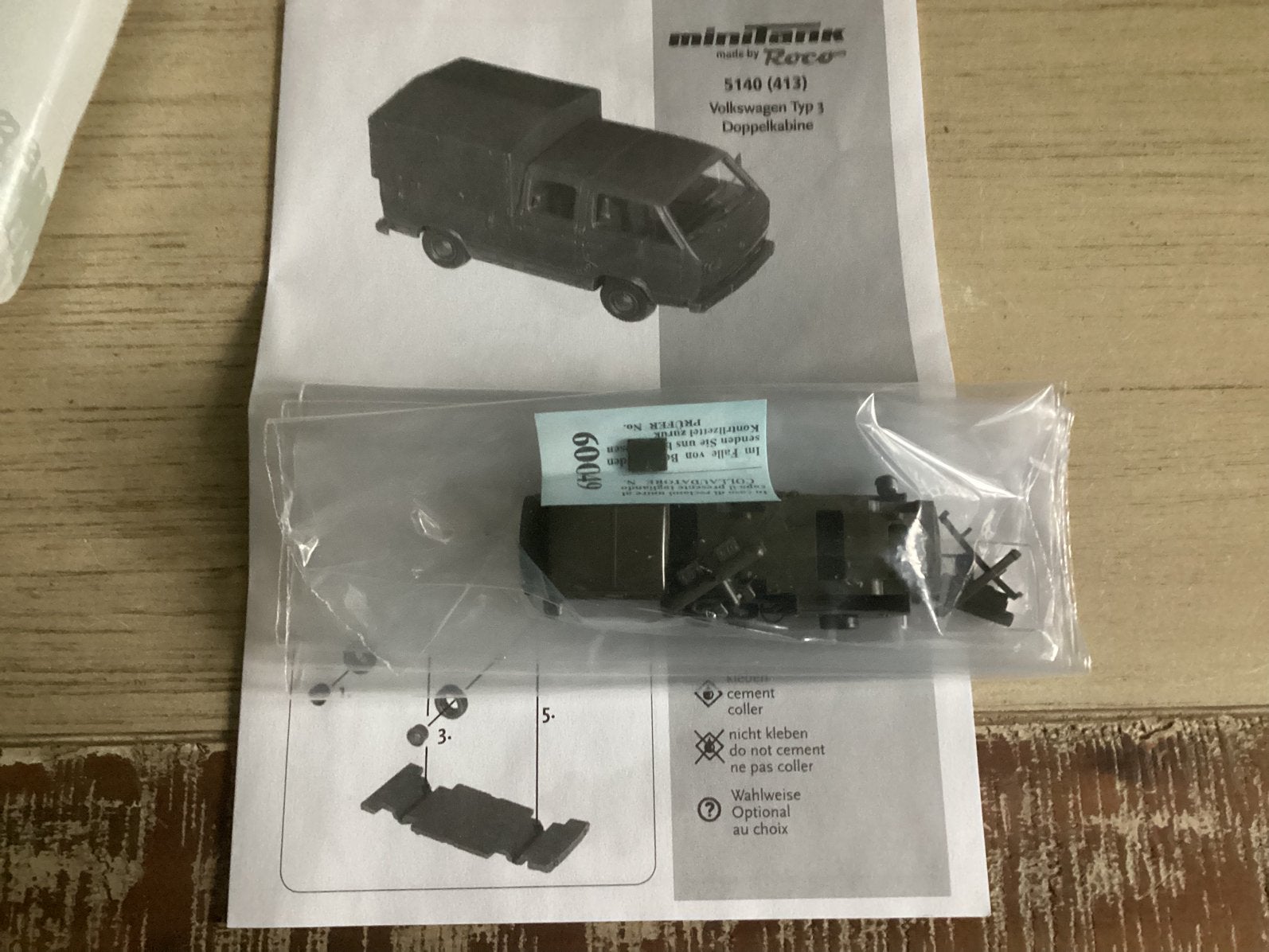 Roco HO  5140. Volkswagen legerbus. NIEUW ., Gelijkstroom, Overige typen, Nieuw, Ophalen of Verzenden