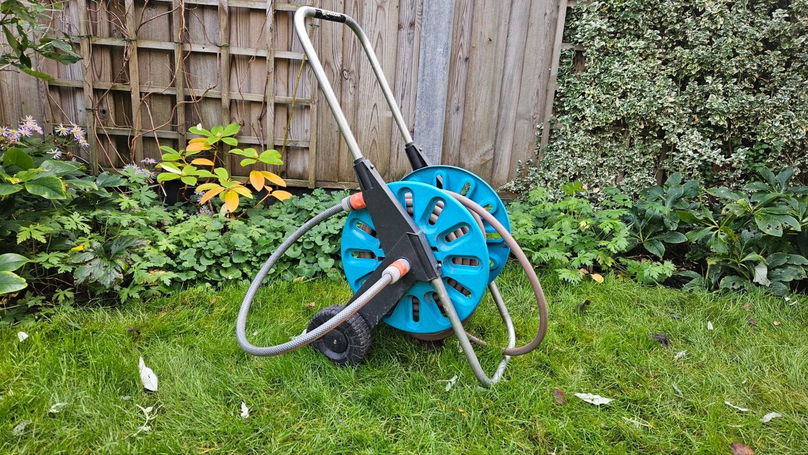 Gardena Tuinslanghaspel, Tuin en Terras, Ophalen, Gebruikt, Tuinslanghaspel