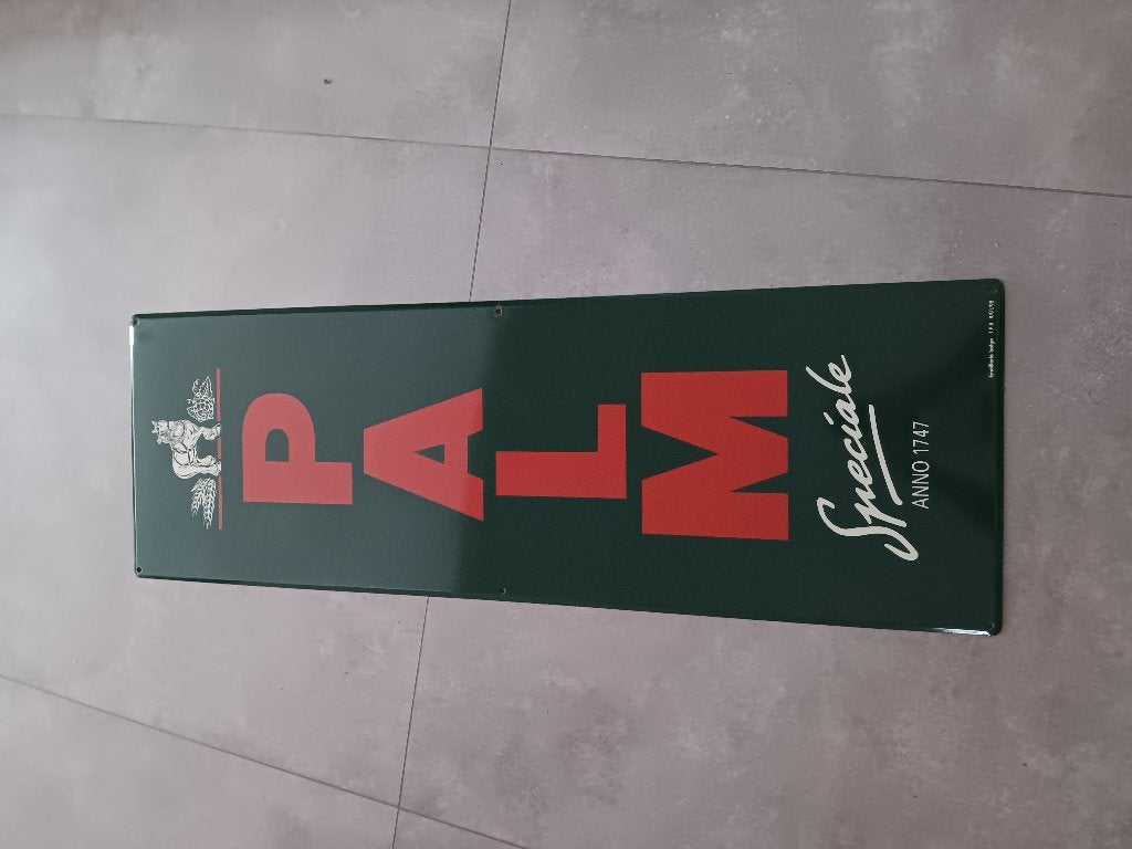Pal emaille reclamebord, Verzamelen, Ophalen, Gebruikt, Reclamebord
