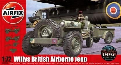 Airfix A02339 Willys British Airborne Jeep, nieuw in OVP, Ophalen of Verzenden, Nieuw, 1:50 of kleiner, Figuur of Figuren