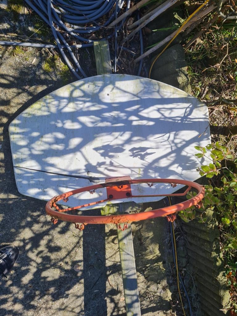 Gebruikte basketbalring met bord, Sport en Fitness, Basketbal, Ophalen of Verzenden