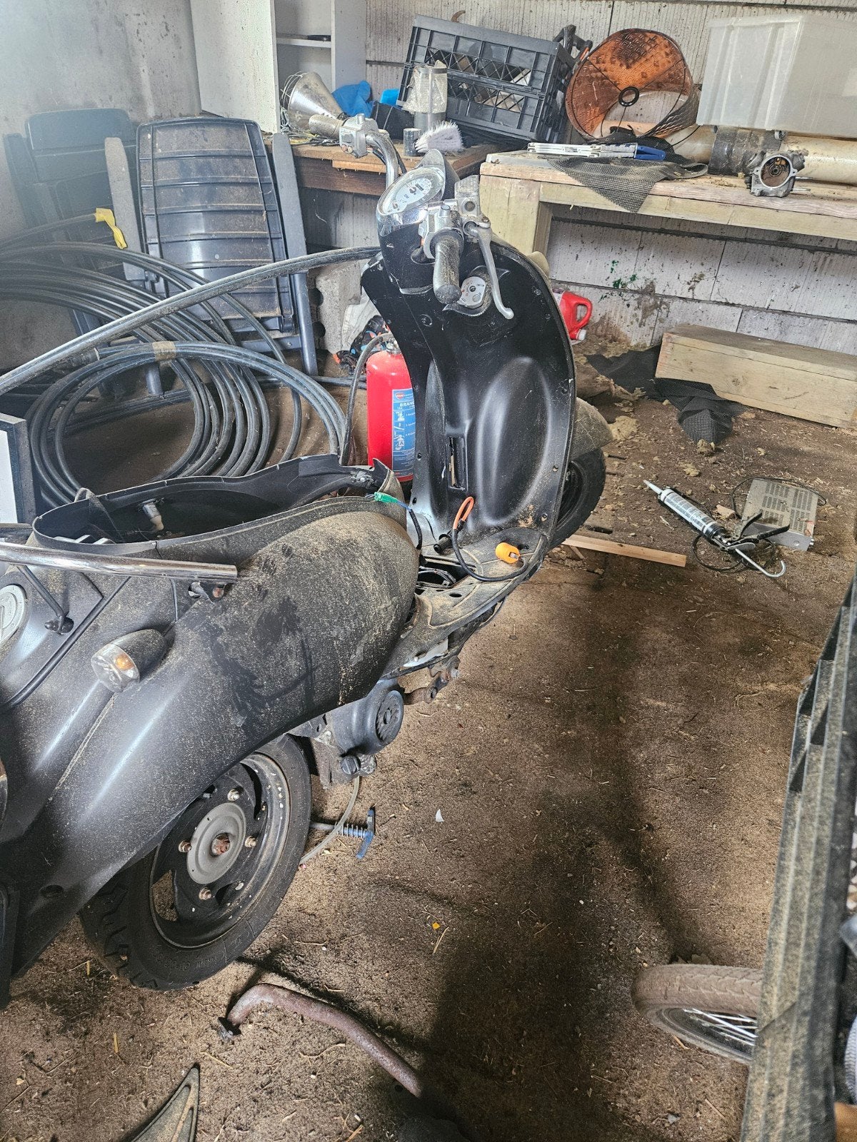 Scooter met Onderdelen - Motorblok, Kappen, Uitlaat, Ophalen, Gebruikt, Blok, Overige merken