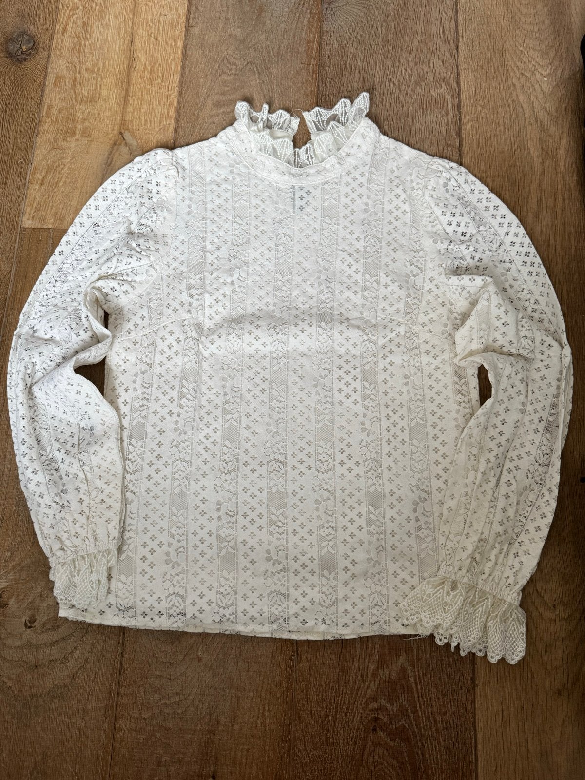 Bisou's Project Kanten Blouse - Maat M, Ophalen of Verzenden, Zo goed als nieuw, Maat 38/40 (M), Wit