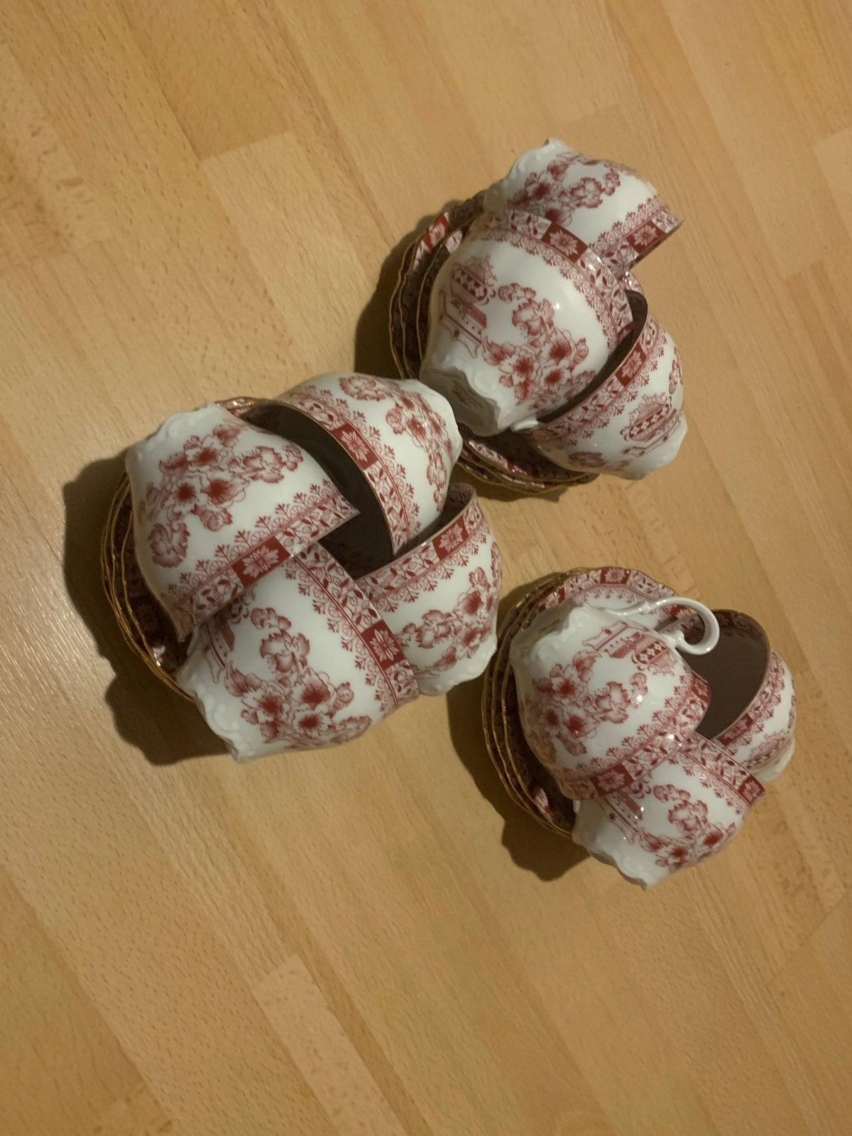 Set van 10 Selbmann Weiden Bavaria kop en schotels, Antiek en Kunst, Antiek | Servies compleet, Ophalen