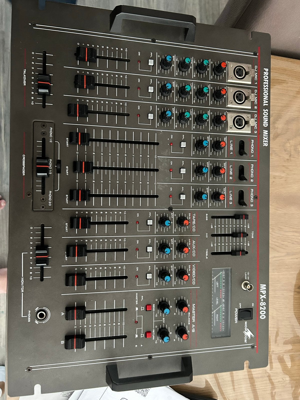 Monacor MPX-8200 Professionele Sound Mixer, Ophalen, Gebruikt, 10 tot 20 kanalen, Microfooningang