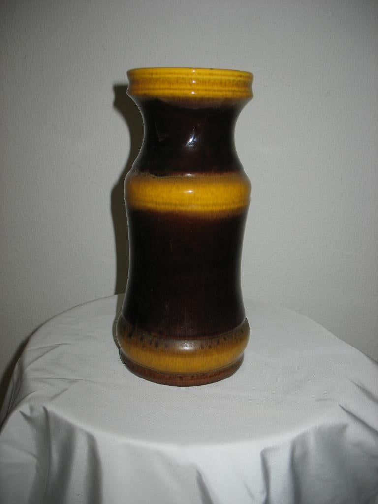Alfred Klein Vaas West Germany Keramiek Bruin/ Okertinten, Antiek en Kunst, Ophalen of Verzenden
