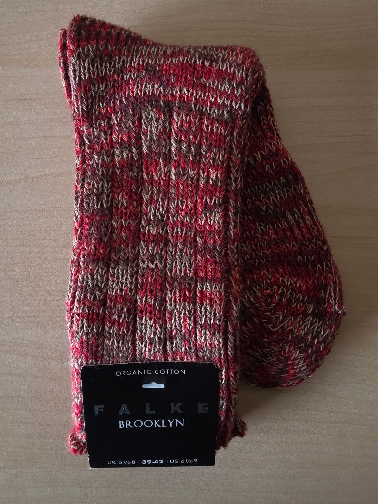 Falke Brooklyn sokken rood gemeleerd, Ophalen of Verzenden, Nieuw, Maat 39 t/m 42, Overige kleuren