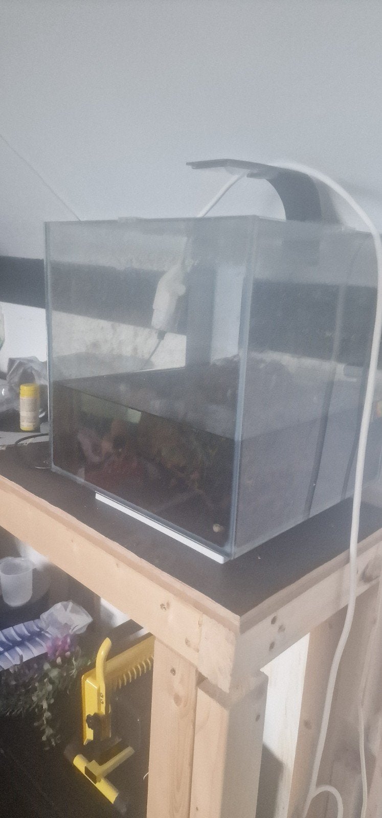 div aquarium, Dieren en Toebehoren, Ophalen, Inclusief deksel, Gebruikt, Leeg aquarium
