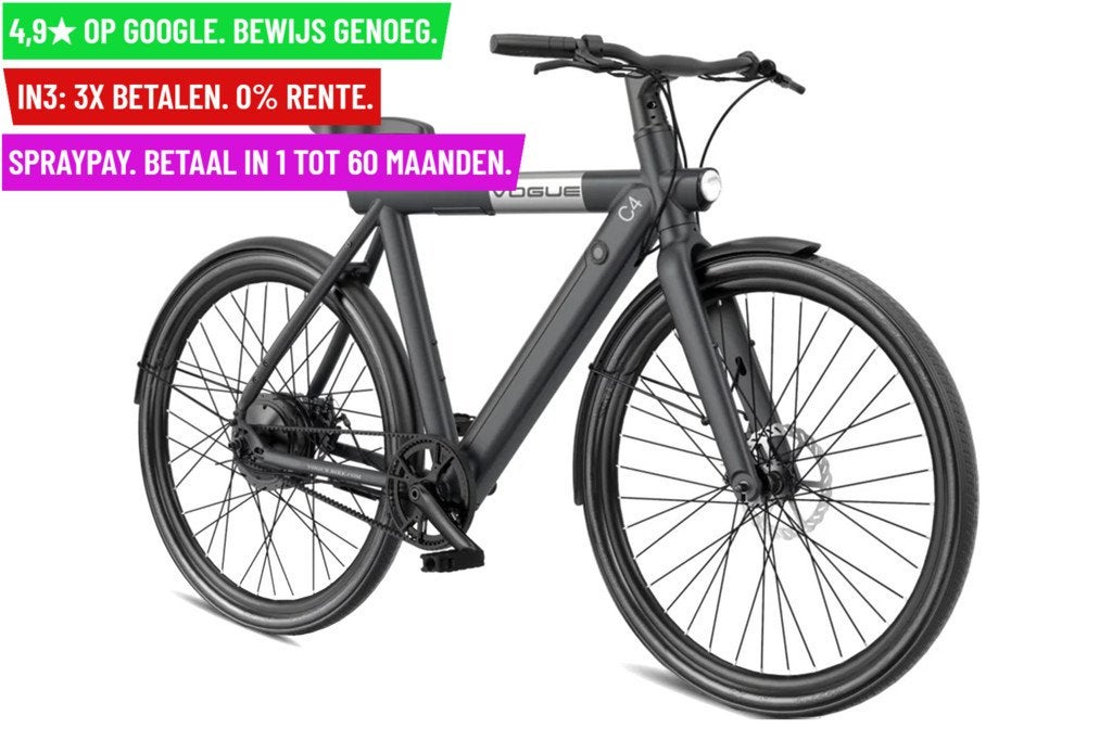 +E-BIKE VOGUE C4 MAN 28"/52cm/36V 12.8Ah 460Wh/7ver - Garant, Overige merken, Nieuw, 9713 BV, Facebikenl@gmail.com