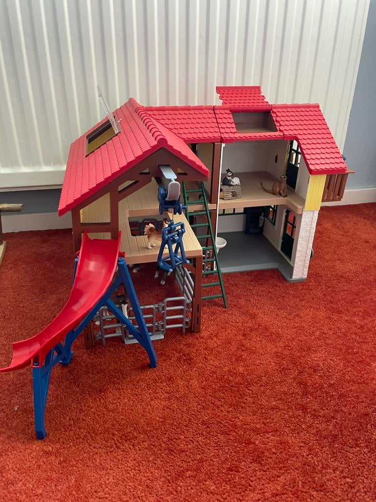 Boerderij Schleich 42407 met dieren, Ophalen of Verzenden, Gebruikt