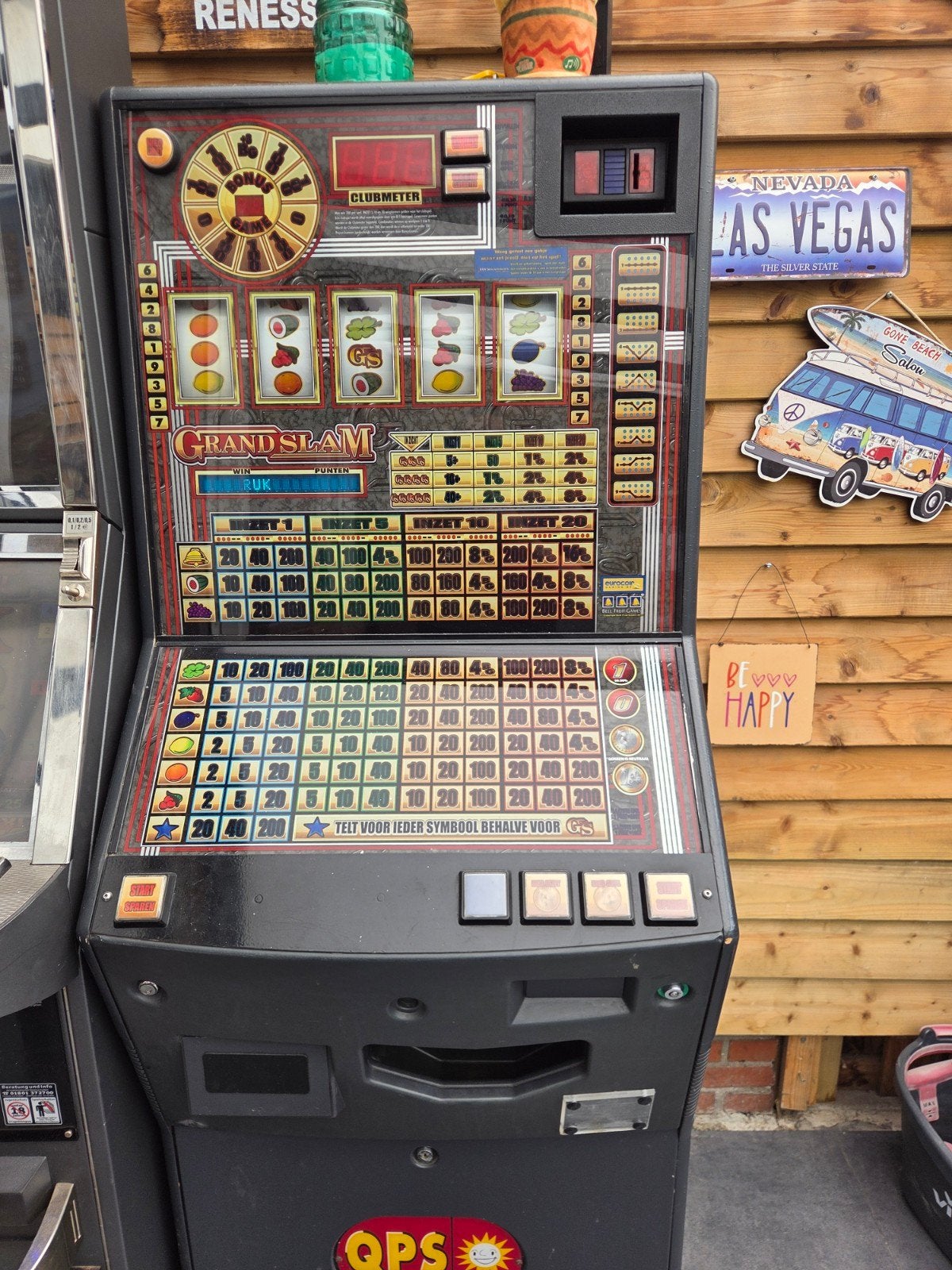 Gokkast grandslam horeca (200 punten), Verzamelen, Automaten | Gokkasten en Fruitautomaten, Euro, Ophalen of Verzenden, Gebruikt