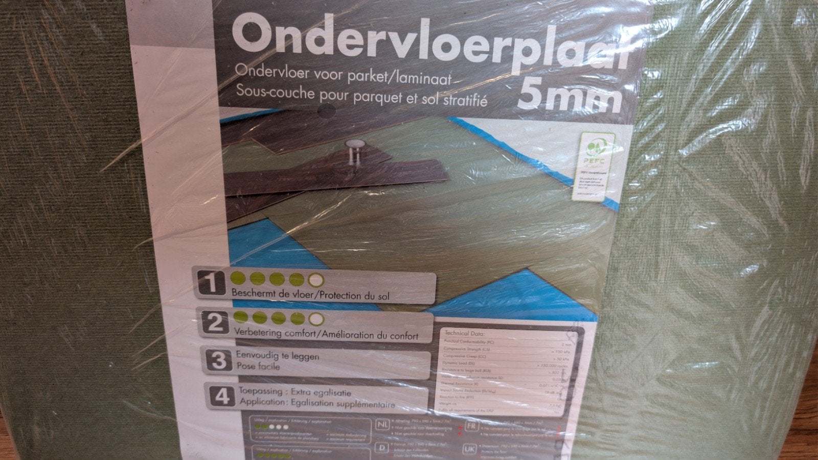 Hornbach ondervloerplaten 5mm met Maclean vochtscherm, Ophalen, Overige materialen, 30 cm of meer, 50 tot 150 cm