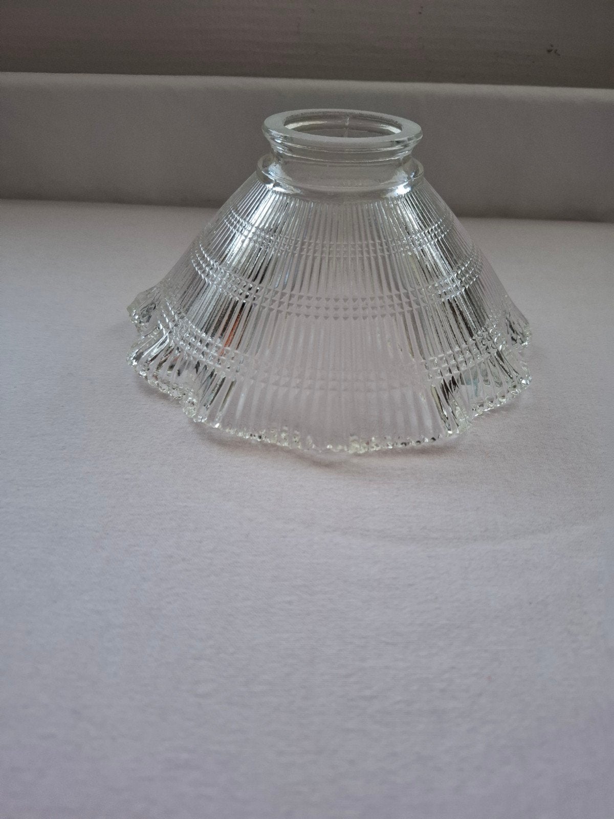Glazen lampenkapje, Huis en Inrichting, Ophalen of Verzenden, Gebruikt, Glas