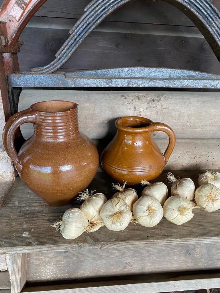 Brocante oude gres kannen, Ophalen of Verzenden