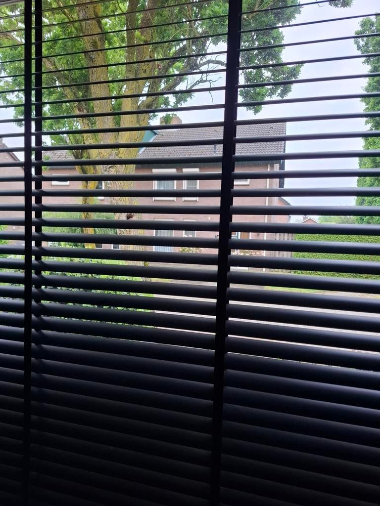 Zwarte aluminium jaloezie 196x250cm - Luxaflex, Ophalen, Gebruikt, 200 cm of meer, Zwart