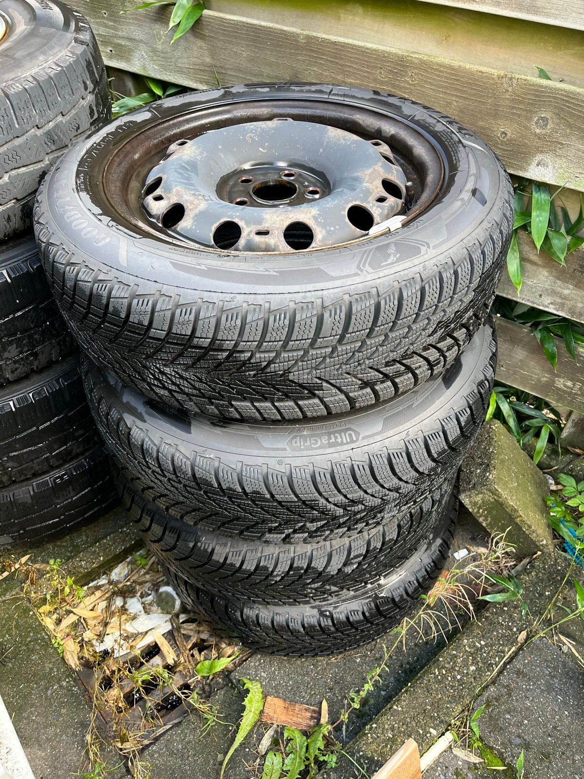 Winterbanden met stalen velgen 185/60R15 88T - VW Polo, Ophalen, Gebruikt, 15 inch, -