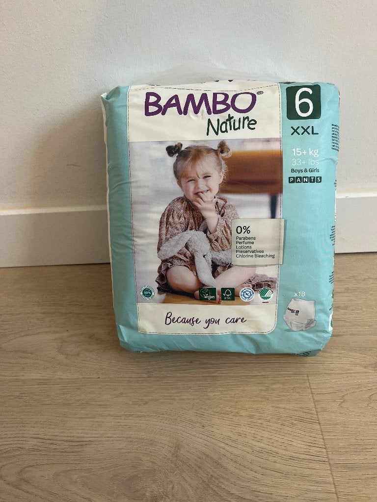 16 pakken Bambo Nature luiers maat 6 XXL (15+ kg), Ophalen, Nieuw