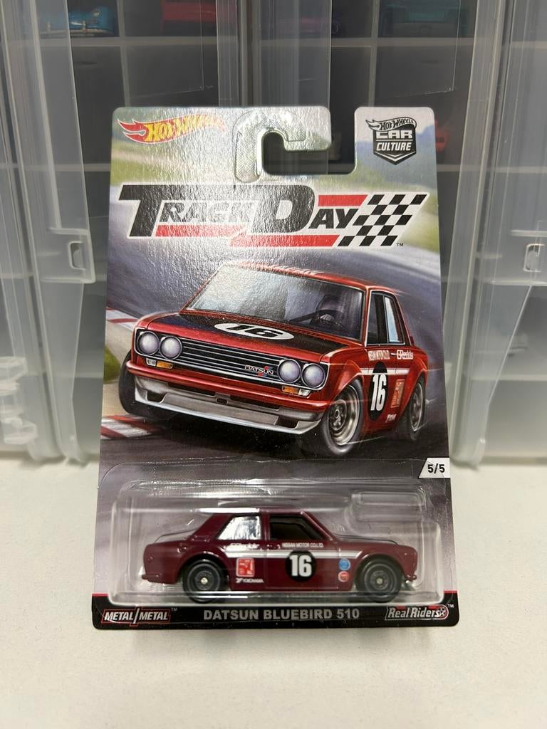 Hot Wheels Track Day, Datsun Bluebird 510, Hotwheels, Ophalen of Verzenden, Nieuw, Auto