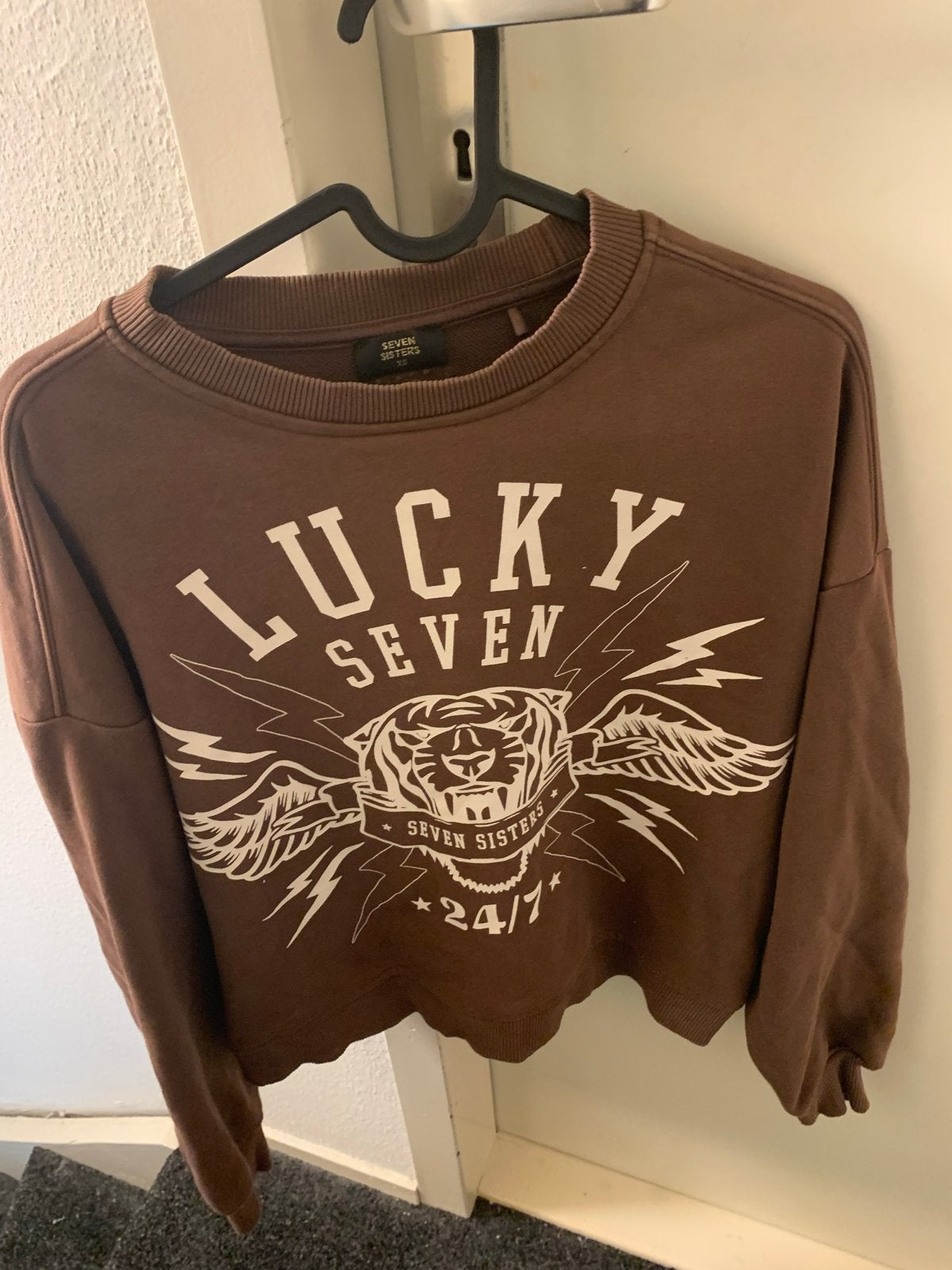 Leuke bruine trui van Seven Sisters, maat XS, Ophalen of Verzenden, Zo goed als nieuw, Maat 34 (XS) of kleiner, Bruin
