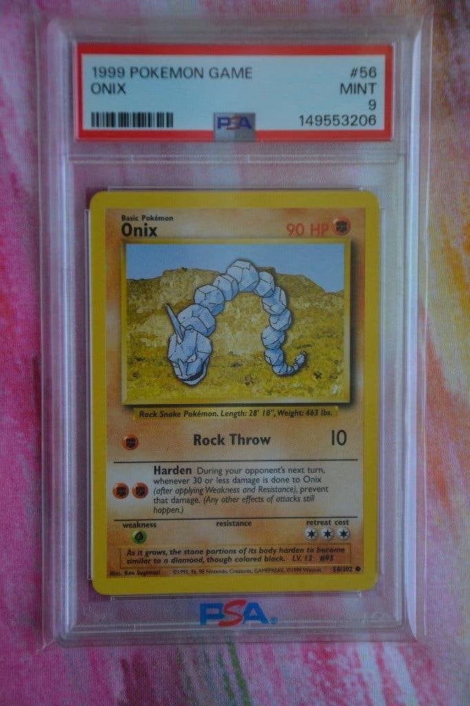 Onix Base Set PSA 9, Ophalen of Verzenden, Gebruikt, Losse kaart