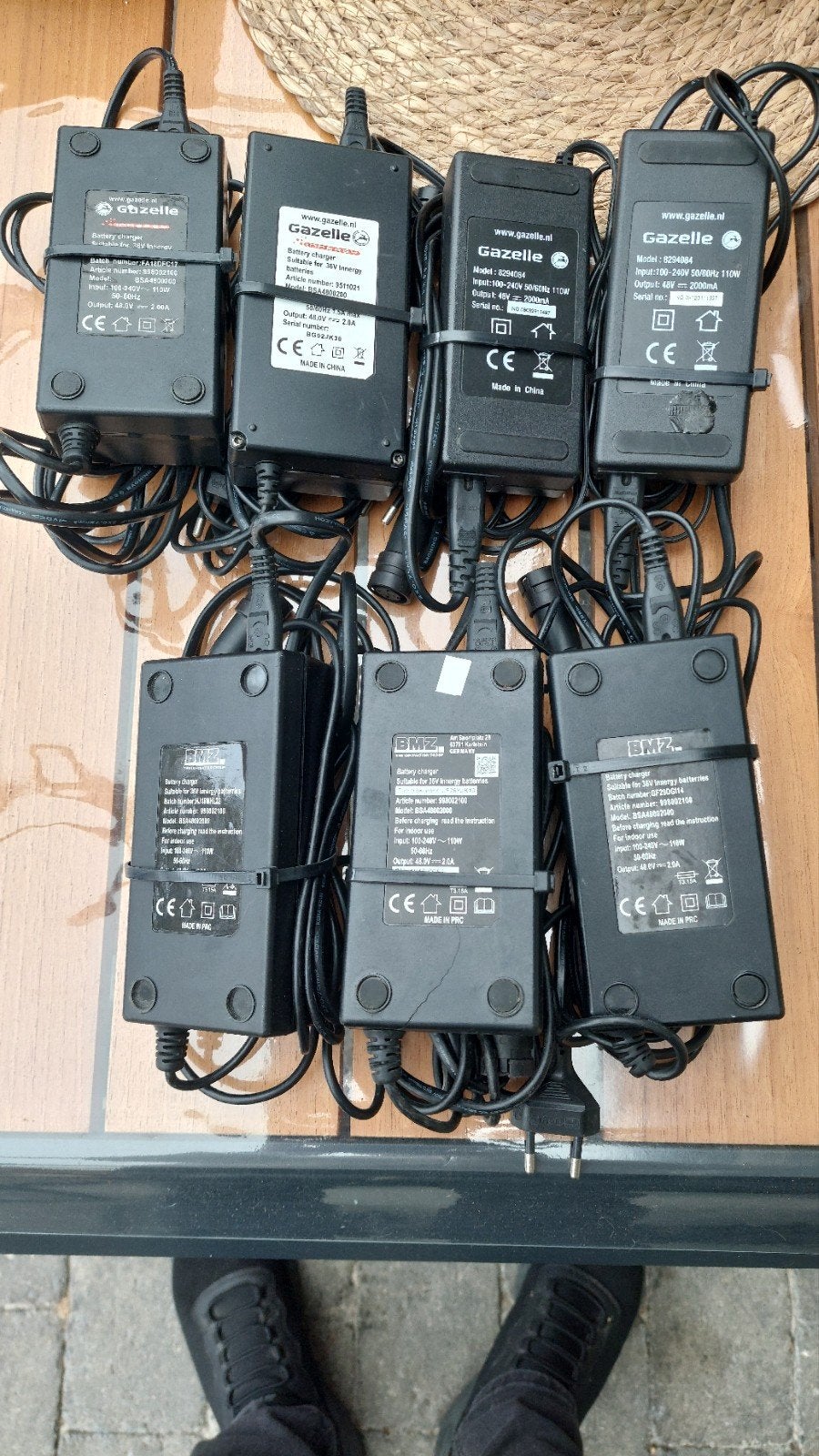 7 x Gazelle opladers, Gebruikt