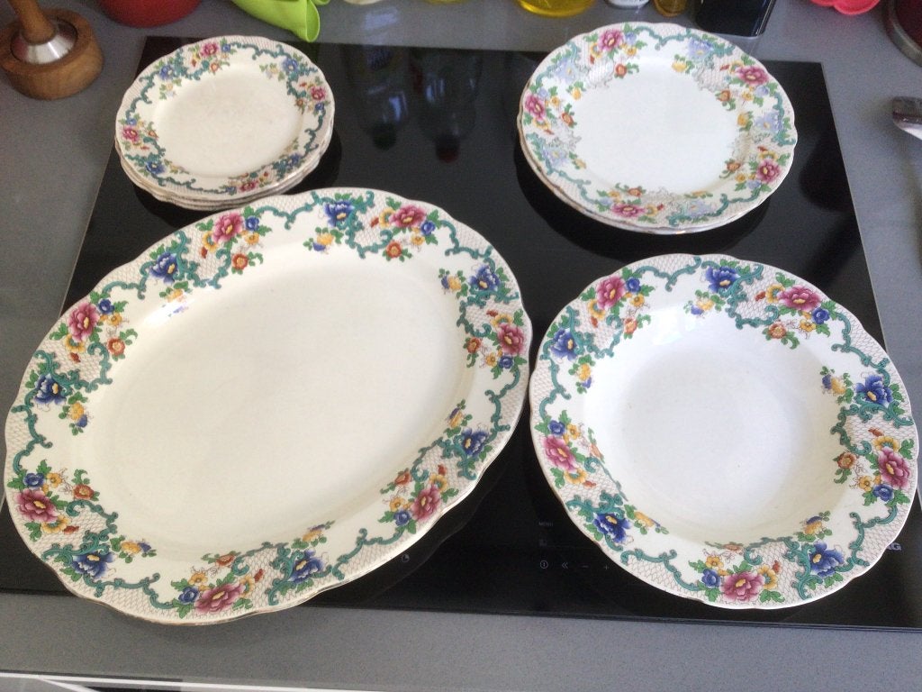 Servies antiek, Royal Cauldon, Victoria, Ophalen of Verzenden