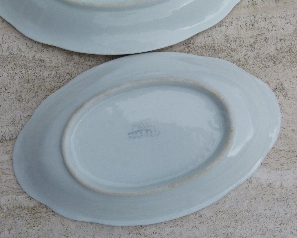 MOSA Art Deco 3 x Witte Serveer Rood en Zilver, Ophalen of Verzenden