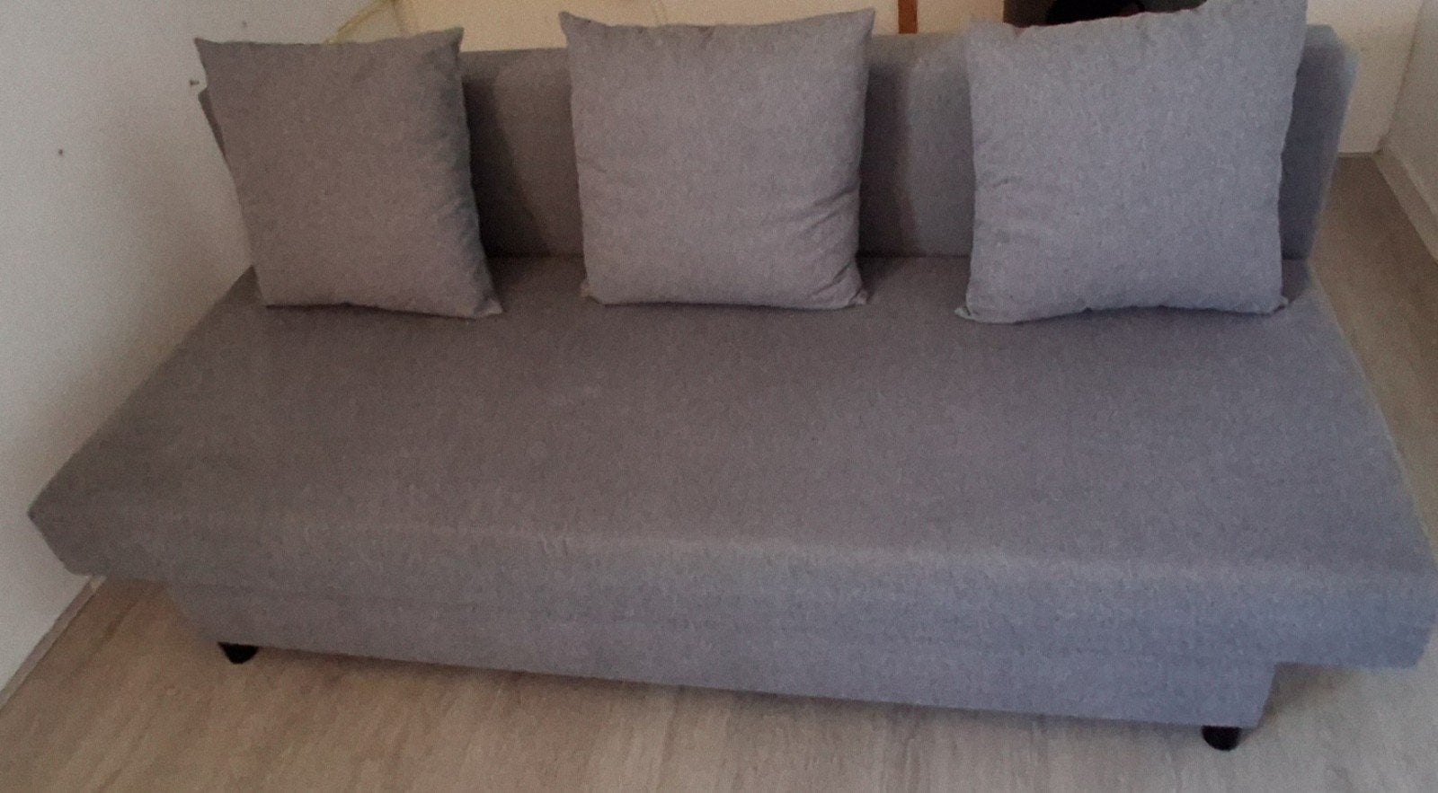 IKEA Älvdalen slaapbank, Huis en Inrichting, Slaapkamer | Slaapbanken, Ophalen, Gebruikt, Twijfelaar, Grijs