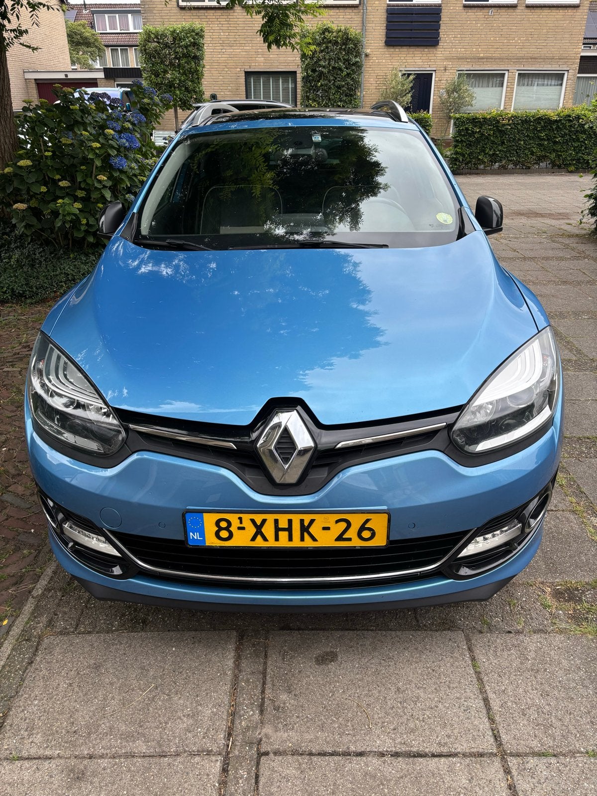Renault Mégane 1.5 DCI 81KW Estate AUT 2014 Blauw, Auto's, Renault, 4 cilinders, 1264 kg, Blauw, Diesel