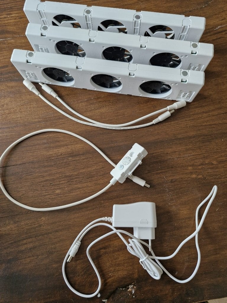 Radiatorventilator SpeedComfort - Twee Trio Sets, Doe-het-zelf en Verbouw, Ophalen, Minder dan 30 cm, Radiator, Minder dan 60 cm