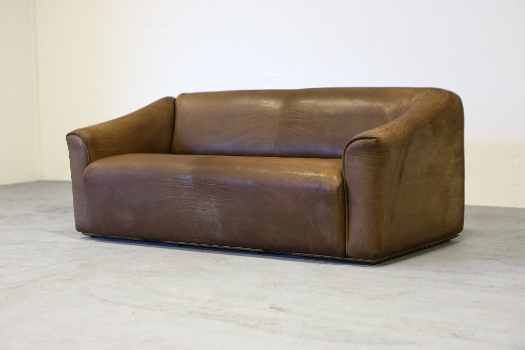 De Sede DS 47 neckleer design bank vintage, Ophalen, Gebruikt, Vintage, Tweepersoons