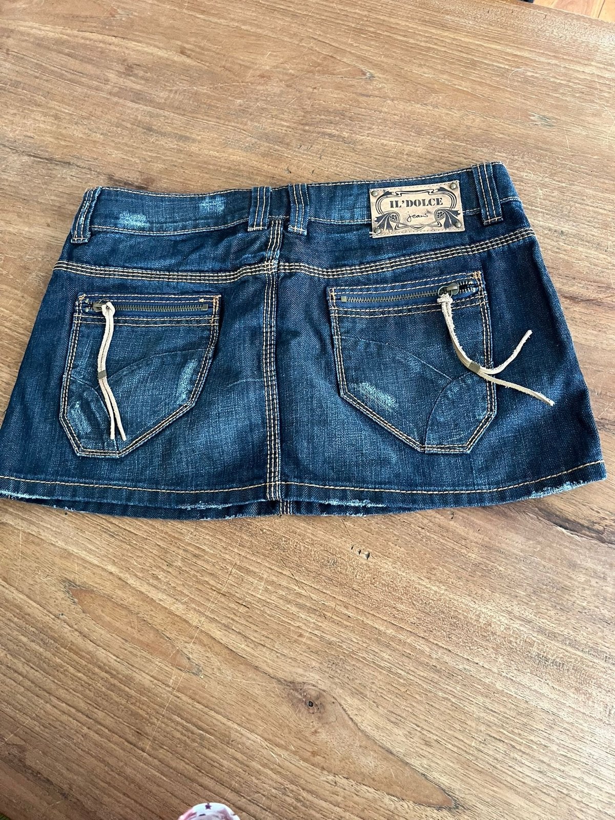Y2K Denim Korte Rok Maat M - Il' Dolce Jeans, Maat 38/40 (M), Blauw, Ophalen of Verzenden, Zo goed als nieuw